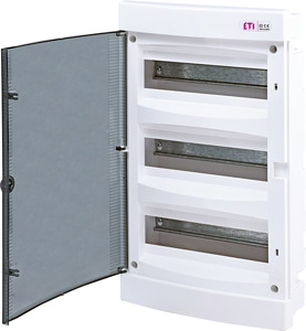 ROZDZIELNIA TWORZYWO 3X12 MODUŁY P/T IP40 DRZWI TRANSPARENTNE ECM - 001101076 - ETI