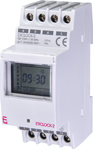 CYFROWY PROGRAMATOR CZASOWY DWUKANAŁOWY ETICLOCK-2  - 002472012 - ETI