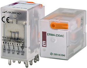PRZEKAŹNIK 4 STYKOWY 230V AC ERM4-230ACL - 002473011 - ETI