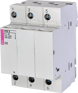 ROZŁĄCZNIK BEZPIECZNIKOWY 3 BIEGUNY PCF 8  - 002530004 - ETI