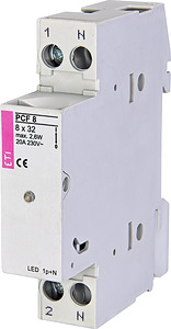  ROZŁĄCZNIK BEZPIECZNIKOWY LED 1 BIEGUN+N PCF 8  - 002530012 - ETI