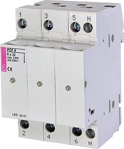 ROZŁĄCZNIK BEZPIECZNIKOWY LED 3 BIEGUNY+N PCF 8  - 002530015 - ETI