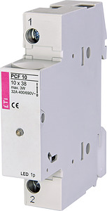 ROZŁĄCZNIK BEZPIECZNIKOWY LED 1 BIEGUN PCF 10  - 002550011 - ETI