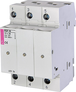 ROZŁĄCZNIK BEZPIECZNIKOWY LED 3 BIEGUNY PCF 10  - 002550014 - ETI