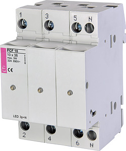 ROZŁĄCZNIK BEZPIECZNIKOWY LED 3 BIEGUNY+N PCF 10 - 002550015 - ETI