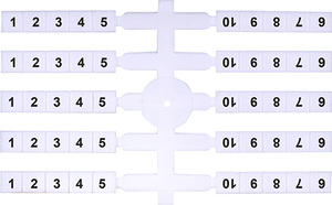 OZNACZNIK ELASTYCZNY 1-10 (EO3) (20 X 10 SZT.) - 003901752 - ETI