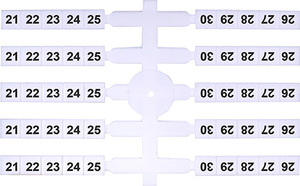 OZNACZNIK ELASTYCZNY 21-30 (EO3) (20 X 10 SZT.) - 003901756 - ETI