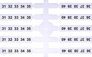 OZNACZNIK ELASTYCZNY 31-40 (EO3) (20 X 10 SZT.) - 003901758 - ETI