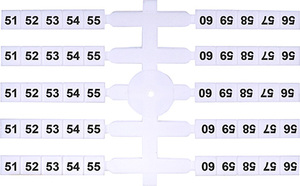 OZNACZNIK ELASTYCZNY 51-60 (EO3) (20 X 10 SZT.) - 003901762 - ETI
