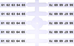 OZNACZNIK ELASTYCZNY 61-70 (EO3) (20 X 10 SZT.) - 003901764 - ETI