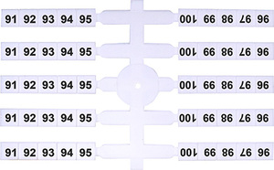 OZNACZNIK ELASTYCZNY 91-100 (EO3) (20 X 10 SZT.) - 003901770 - ETI