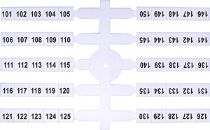 OZNACZNIK ELASTYCZNY 101-150 (EO3) (4 X 50 SZT.) - 003901776 - ETI