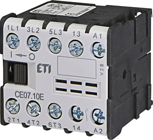 STYCZNIK SILNIKOWY-MINI CE07.10-400V-50/60HZ  - 004641024 - ETI