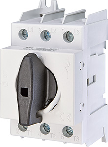 ROZŁĄCZNIK Z POKRĘTŁEM BEZP (SZARO-CZARNE)LAS125  - 004660108 - ETI