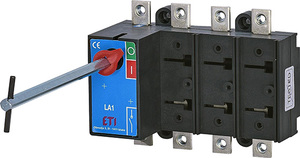 ROZŁĄCZNIK 160A 4 POLOWY Z RĄCZKĄ NA DRZWI LA1 /D - 004664309 - ETI
