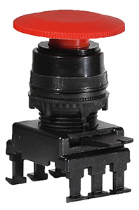 NAPĘD Z GUZIKIEM GRZYBKOWYM 40 MM CZERWONY HD55C1  - 004770022 - ETI
