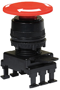 NAPĘD Z GUZIKIEM GRZYBKOWYM 40 MM ODRYGLOWANIE PRZEZ OBRÓT W PRAWO CZERWONY HH55C1  - 004770023 - ETI