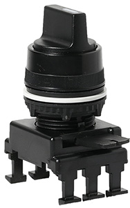NAPĘD POKRĘTNY PIÓRKIEM DWUPOŁOŻENIOWY, BEZ POWROTU 0-1 30&deg; CZARNY HK65C3  - 004770089 - ETI