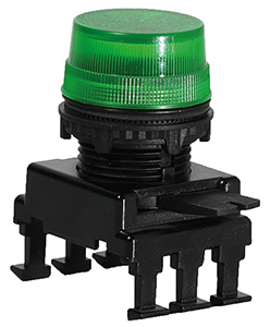 LAMPKA SYGNALIZACYJNA, SOCZEWKA GŁADKA, ZIELONA HB08F2  - 004770202 - ETI