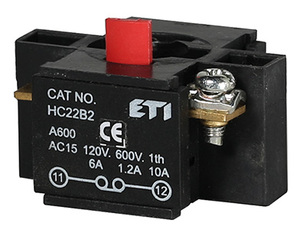 ŁĄCZNIK NC DO KASET, CZERWONY HC42B2  - 004770387 - ETI