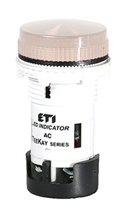 LAMPKA SYGNALIZACYJNA ZINTEGROWANA LED, SOCZEWKA PŁASKA KARBOWANA, 240 V AC, OPAL TT07X1  - 004770766 - ETI