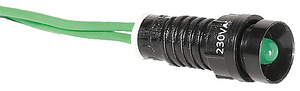 LAMPKA SYGNALIZACYJNA LED D=5MM ZIELONA 230V AC LS LED 5 G  - 004770804 - ETI