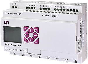 PRZEKAŹNIK PROGRAMOWALNY 100-240VAC, 12/8 WE/WY LOGIC-20HR-A  - 004780004 - ETI