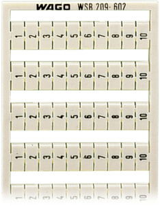 RAMKA Z OZNACZNIKAMI 10 X 1...10 - 209-602 - WAGO