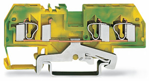 ZŁĄCZKA PE 3-PRZEWODOWA 4 MM2 ŻÓŁTO-ZIELONA. - 281-687 - WAGO