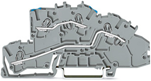 PIĘTROWA ZŁĄCZKA INSTALACYJNA N/L, SZARA.  - 2003-7649 - WAGO