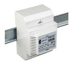 TRANSFORMATOR JEDNOFAZOWY IP30 NA SZYNĘ TH-35 PSS 63 230/ 12V Z ZABEZPIECZENIEM - 16012-9976 - BREVE