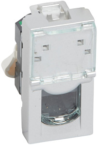 GNIAZDO 1XRJ45 KAT5E UTP ALU MOSAIC  - 079451 - LEGRAND