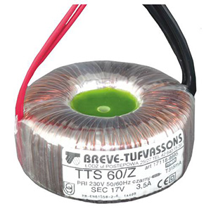 TRANSFORMATOR JEDNOFAZOWY IP00 TTS 35/Z 230/ 17V  - 17118-9989 - BREVE
