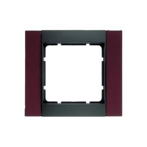 RAMKA POJEDYNCZA ANTRACYT/CZERWONY MET B.1  - 10111602 - HAGER - BERKER