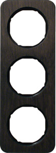 RAMKA POTRÓJNA DĄB/CZARNY R.1 - 10132354 - HAGER - BERKER