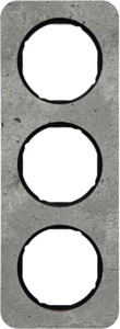 RAMKA POTRÓJNA BETON/CZARNY R.1 - 10132374 - HAGER - BERKER