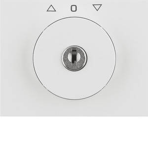 ELEMENT CENTRALNY Z KLUCZYKIEM DO ŁĄCZNIKA ŻALUZJOWEGO OBROTOWEGO BIAŁY K.1 - 10797109 - HAGER - BERKER