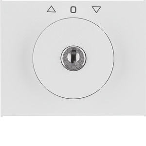 ELEMENT CENTRALNY Z KLUCZYKIEM DO ŁĄCZNIKA ŻALUZJOWEGO OBROTOWEGO BIAŁY K.1 - 10797309 - HAGER - BERKER