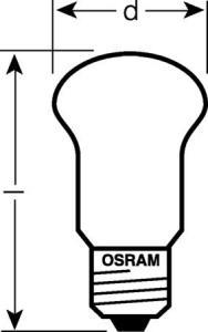 ŻARÓWKA KRYPTONOWA E27 25W BIAŁA SUPERLUX E SIL - 4050300165929 - LEDVANCE ( OSRAM)
