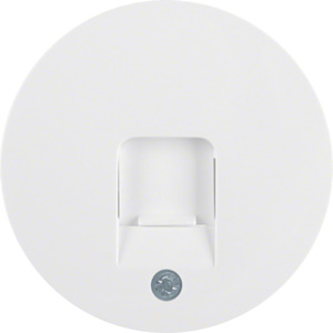 ELEMENT CENTRALNY Z ZASUWĄ CHRONIĄCĄ PRZED KURZEM BIAŁY POŁYSK R.1/R.3  - 11702089 - HAGER - BERKER