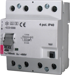 WYŁĄCZNIK RÓŻNICOWY- SELEKTYWNY 63A/30MA TYP AC - 002064244 - ETI