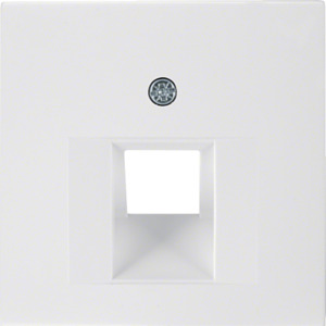 ELEMENT CENTRALNY DO GNIAZDA PRZYŁĄCZENIOWEGO UAE POJEDYNCZEGO BIAŁY POŁYSK S.1/B.3/B.7  - 14078989 - HAGER - BERKER
