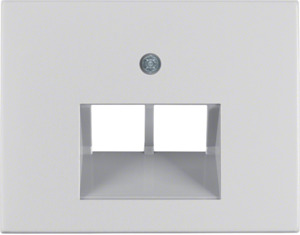 ELEMENT CENTRALNY DO GNIAZDA PRZYŁĄCZENIOWEGO UAE PODWÓJNEGO ALU K.5  - 14097003 - HAGER - BERKER