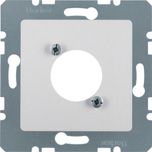 PŁYTKA CZOŁOWA DO GNIAZD XLR ALU B.KWADRAT/B.7  - 14121404 - HAGER - BERKER