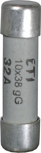 WKŁADKA BEZPIECZNIKOWA 0,5A 10X38 CHARAKTERYSTYKA GG CYLINDRYCZNA - 002620017 - ETI