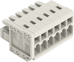 WTYK SPRĘŻYNOWY RASTER 3,5MM 2-TOROWY JASNOSZARY - 734-102 - WAGO