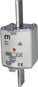 WKŁADKA BEZPIECZNIKOWA 280A WT-2 690V CHARAKTERYSTYKA GG ZWŁOCZNA KOMBI - 004185320 - ETI