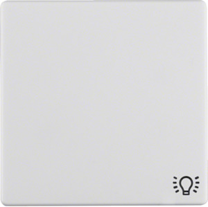KLAWISZ Z NADRUKIEM SYMBOLU "ŚWIATŁO" BIAŁY AKSAMIT Q.1 - 16206049 - HAGER - BERKER