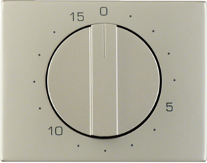 ELEMENT CENTRALNY Z POKRĘTŁEM REGULACYJNYM DO MECHANICZNEGO ZEGARA STAL SZLACHETNA NIERDZEWNA K.5 - 16347104 - HAGER - BERKER