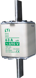 WKŁADKA BEZPIECZNIKOWA 160A WT-00/AM SILNIKOWA - 004111736 - ETI